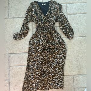 WAYF Leopard Print dress